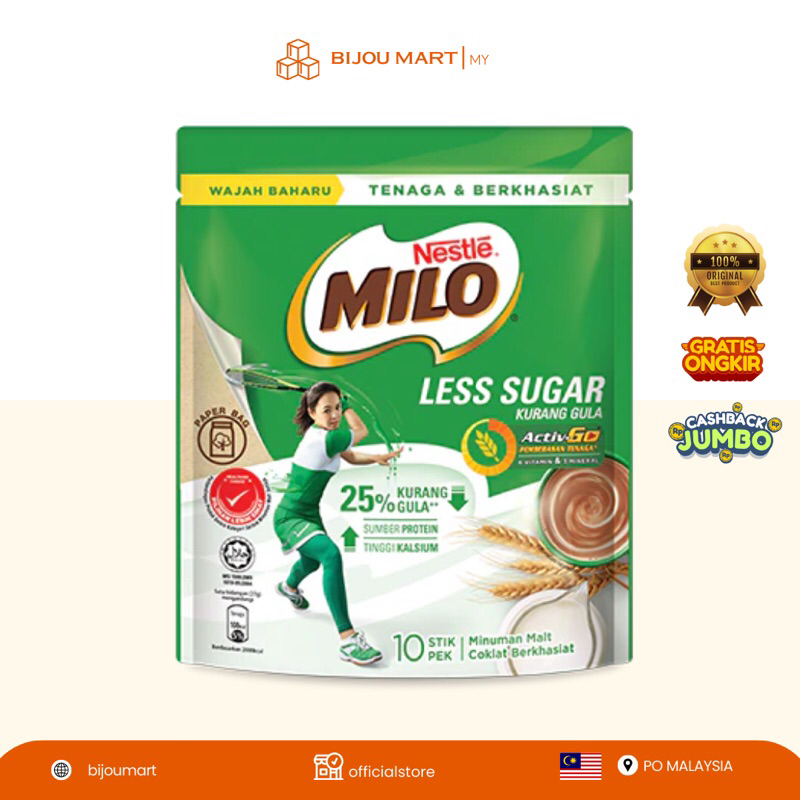 

MILO MALAYSIA Less Sugar [ LAST ORDER TGL 20MAY - PO READY TGL 26 MAY ]