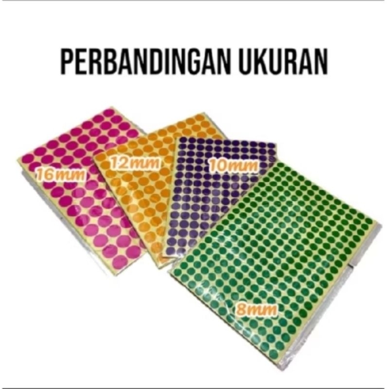 

Dot Sticker isi 8 Lembar / 5 Lembar Stiker Dot Sticker Bintang Sticker Bulat Belajar Edukasi