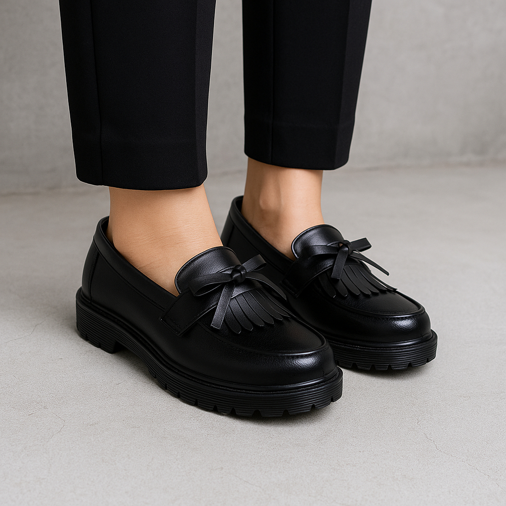 Loafers Klasik Big Size 45,44,43,42,41,40 Sepatu Docmart Wanita Kasual Ukuran Jumbo