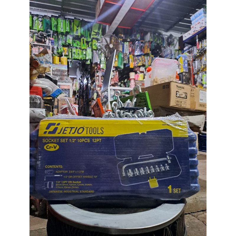 Socket Set 10 Pcs JETJO TOOLS 200704 / Socket Set 1/2" 6 PT LAKONI PRO