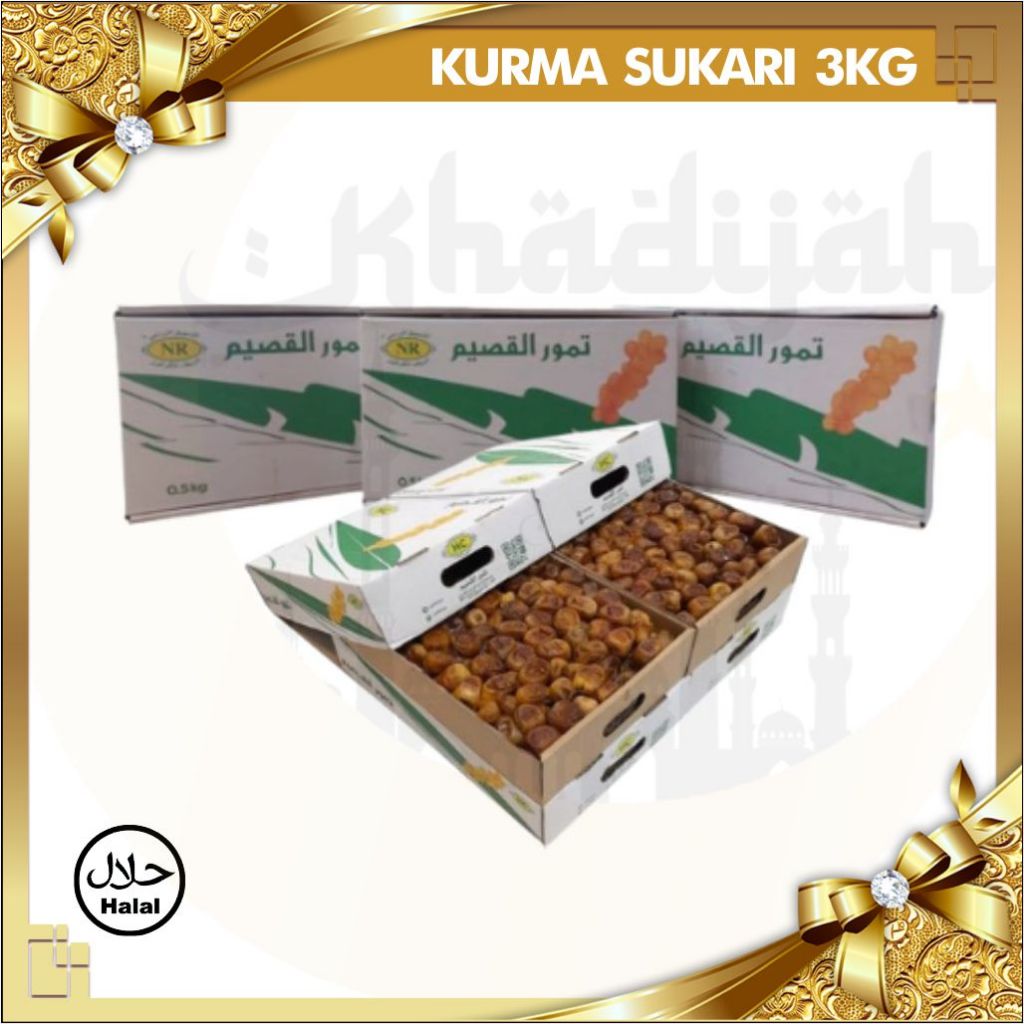 

Kurma sukari kemasan dus 3 kg