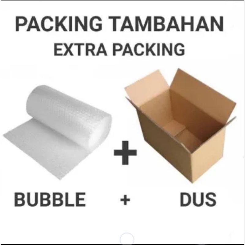 

PACKING TAMBAHAN DUS UNTUK PAKET PESANAN ANDA LEBIH AMAN KARDUS BOX TAMBAH BUBBLE WRAP