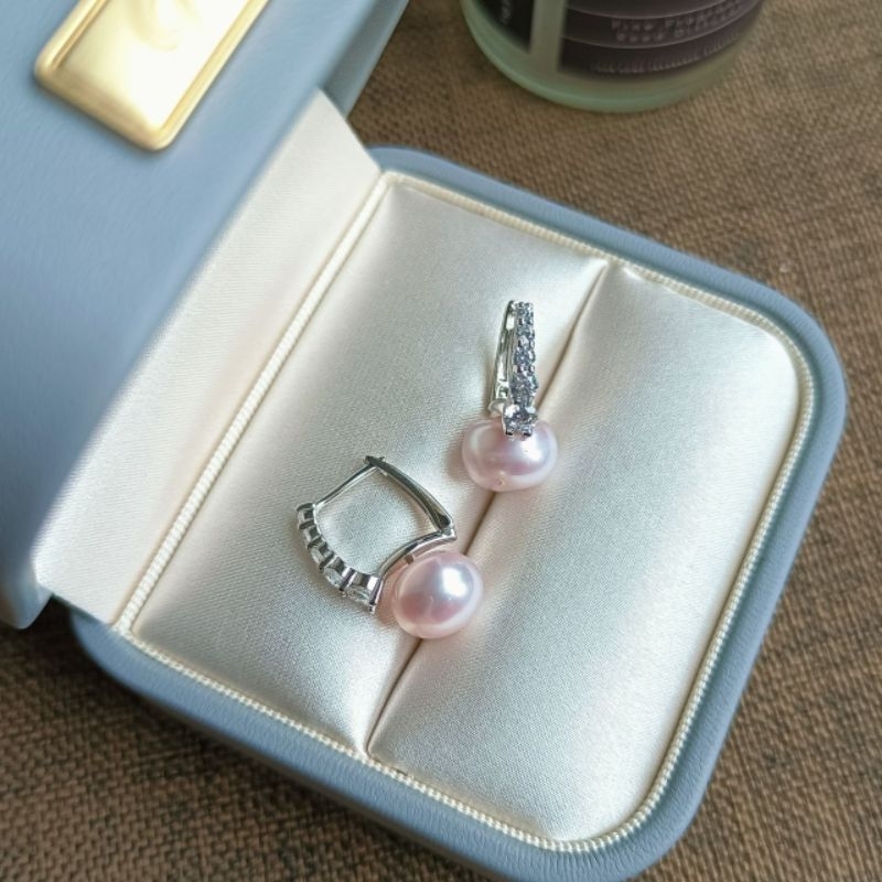 Citra Mutiara Lombok - APS29 - Anting Giwang Subeng Perak 925 Sterling Silver Mutiara Air Tawar Asli