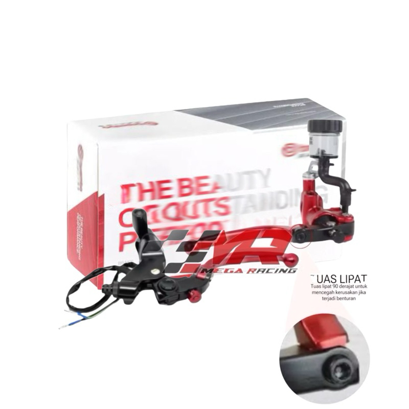 MASTER REM LIPAT ACCOSATO SEPASANG SET KOPLING PLUS TABUNG PISAH RADIAL S1 SEMUA MOTOR  ACOSATO BRAK