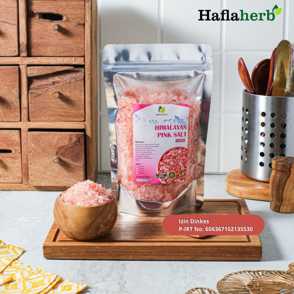 

Garam Himalaya Kasar Coarse Original 250 g Asli Organik Garem Himalayan Salt Kristal Himsalt Organic MPASI