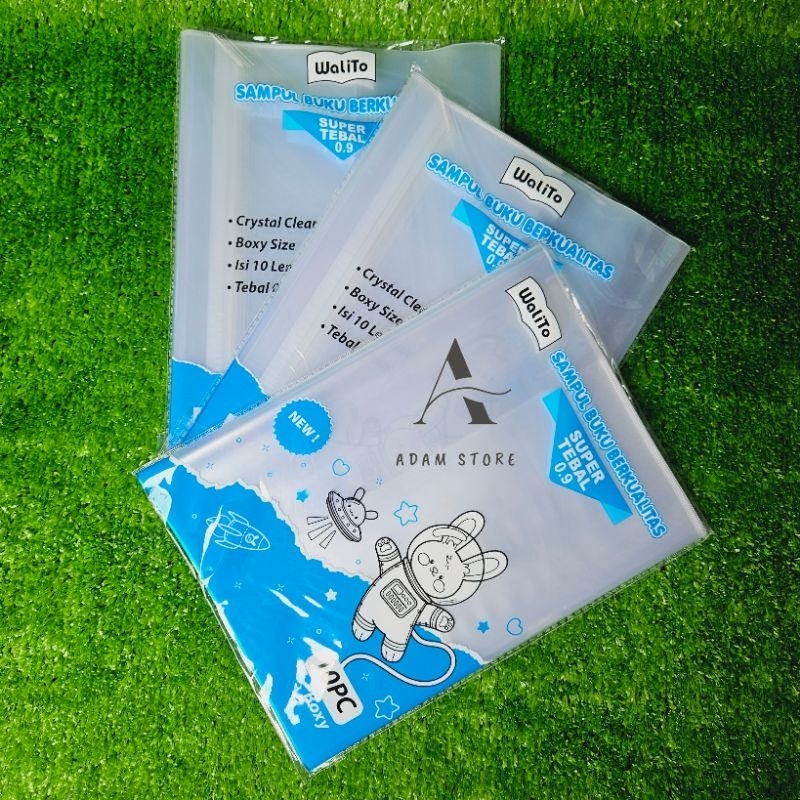 

sampul plastik buku tulis super tebal O,9( WALITO) ukuran boxy campus maxi panjang isi 10 lembar