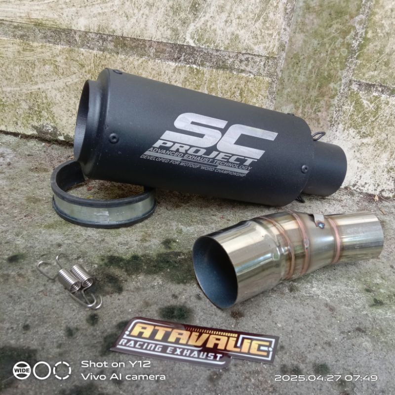 Knalpot Racing SC PROJECT+slipon for zx25rr ZX25R eksoz
