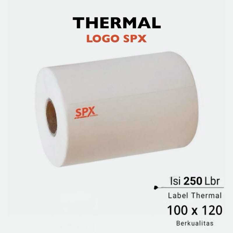 

[ BERKAH ] Kertas Thermal Label Barcode 100 x 120 mm isi 250 Lembar Logo SPX