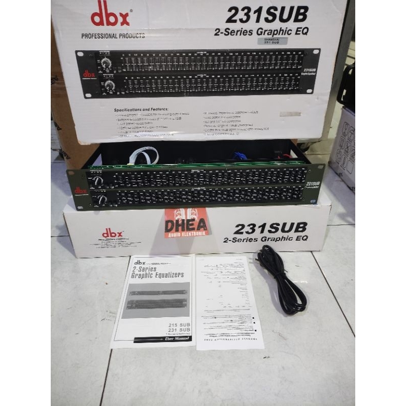 Equalizer DBX231SUB MACRO DBX 231 SUB COMPONENT MACRO Grade A 2 x 31 Channel Dual Channel Equalizer 