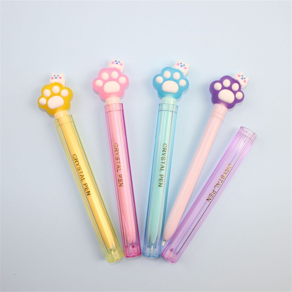 

4 Pulpen Gel Kristal Motif Cakar Kucing Alat Tulis Kreatif Pulpen Cantik Pelajar Kantor GN-ST0591