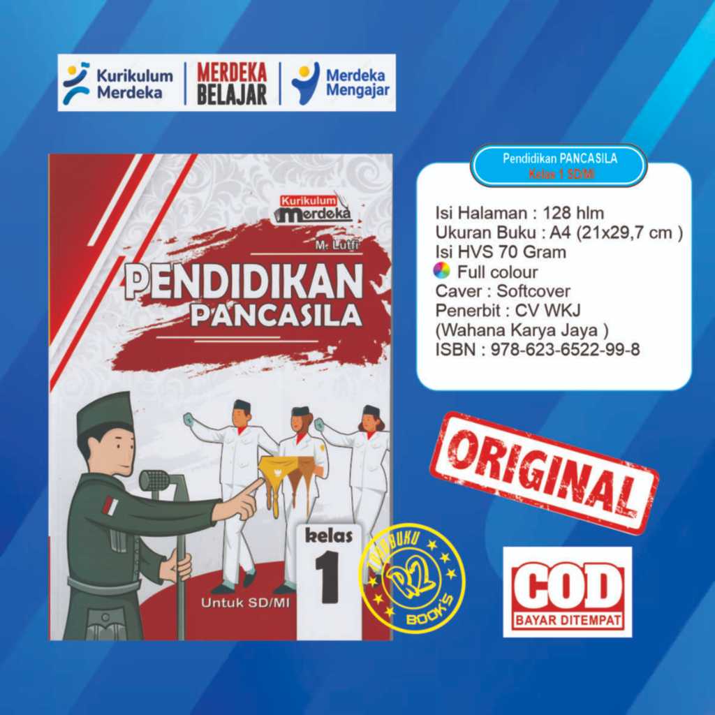 Buku PPKN Kelas 1 SD/MI Kurikulum merdeka