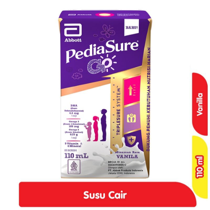 

Pediasure Go Susu UHT Cokelat Vanila 110 ml