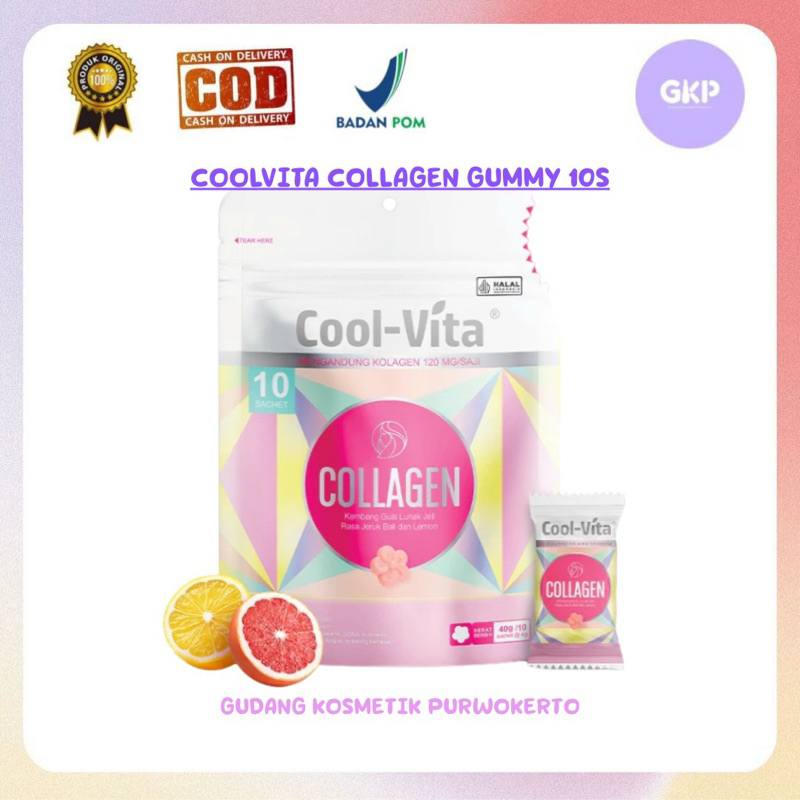 

Coolvita Pouch 10s Collagen Gummy Rasa Jeruk Bali Dan Lemon | Gummy Sehat Penuh Manfaat