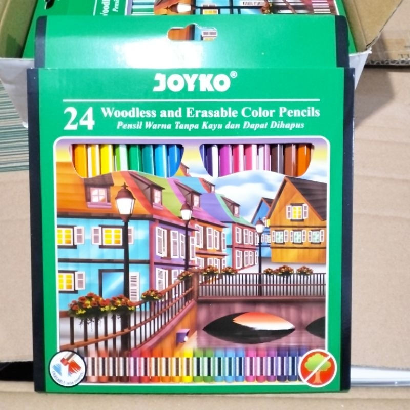 

Pensil Warna Joyko CP-115 24 Warna Bisa di Hapus / Erasable Color Pencils