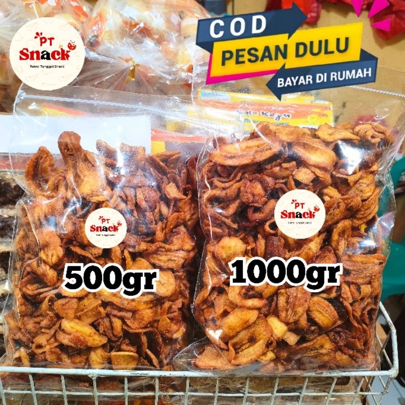 

Sale pisang manis kering oven 1kg kripik sale pisan oven 500gr cemilan murah kiloan