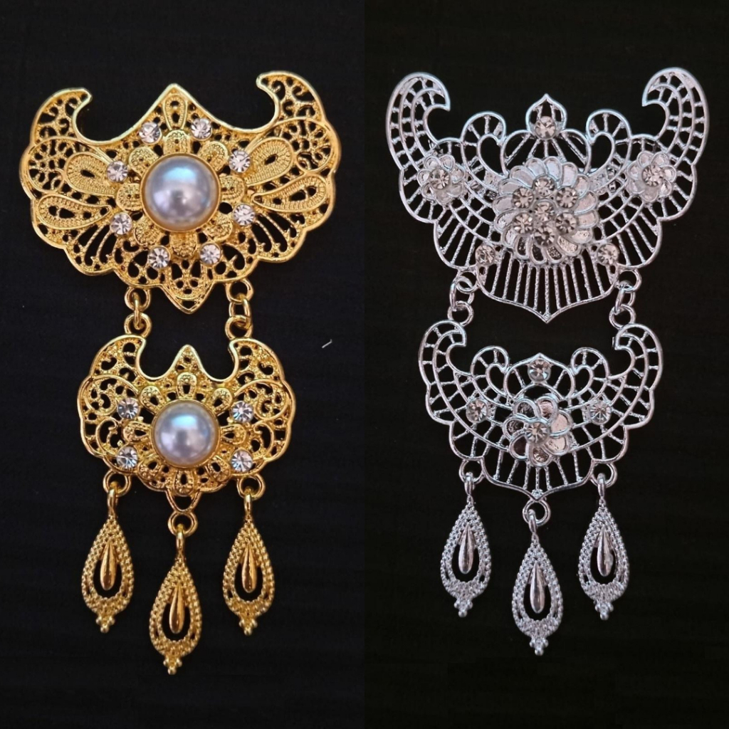 bros kebaya/bros kutubaru/bros kebaya bunga/ Bros jumbo kebaya kutubaru gold