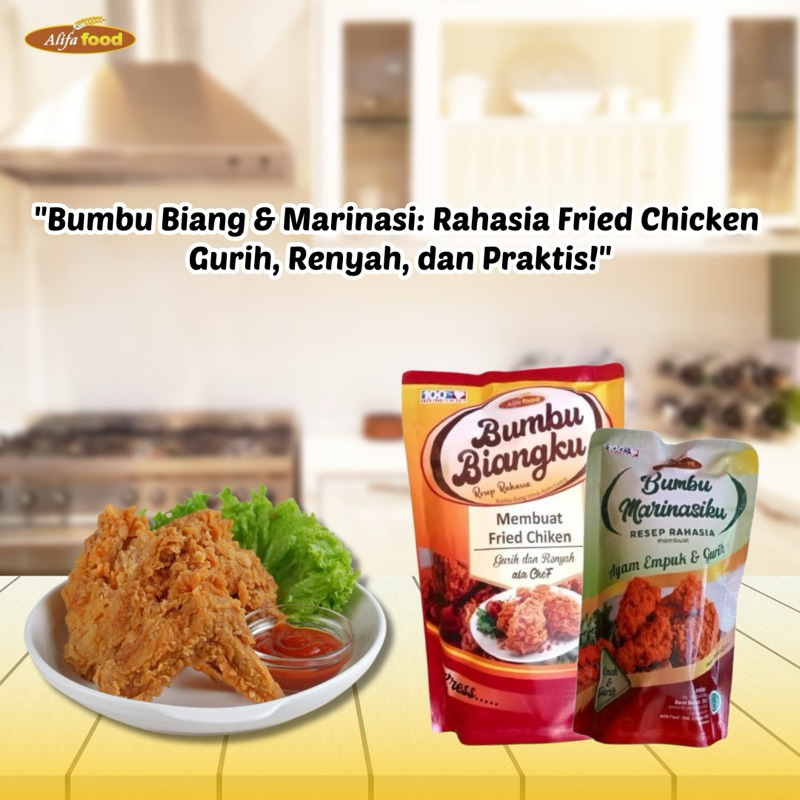 

Tepung Bumbu Friedchicken/Biang Crispy/Marinasi Ayam/Bumbu Alifa Food, Biang Crispy,Bumbu Instan