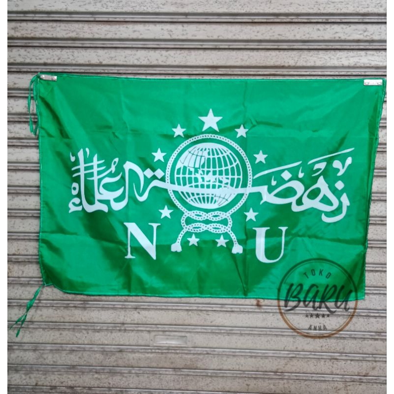 Bendera Nahdlarhul ulama (NU) Sablon Kain Peles Murah Berkualitas