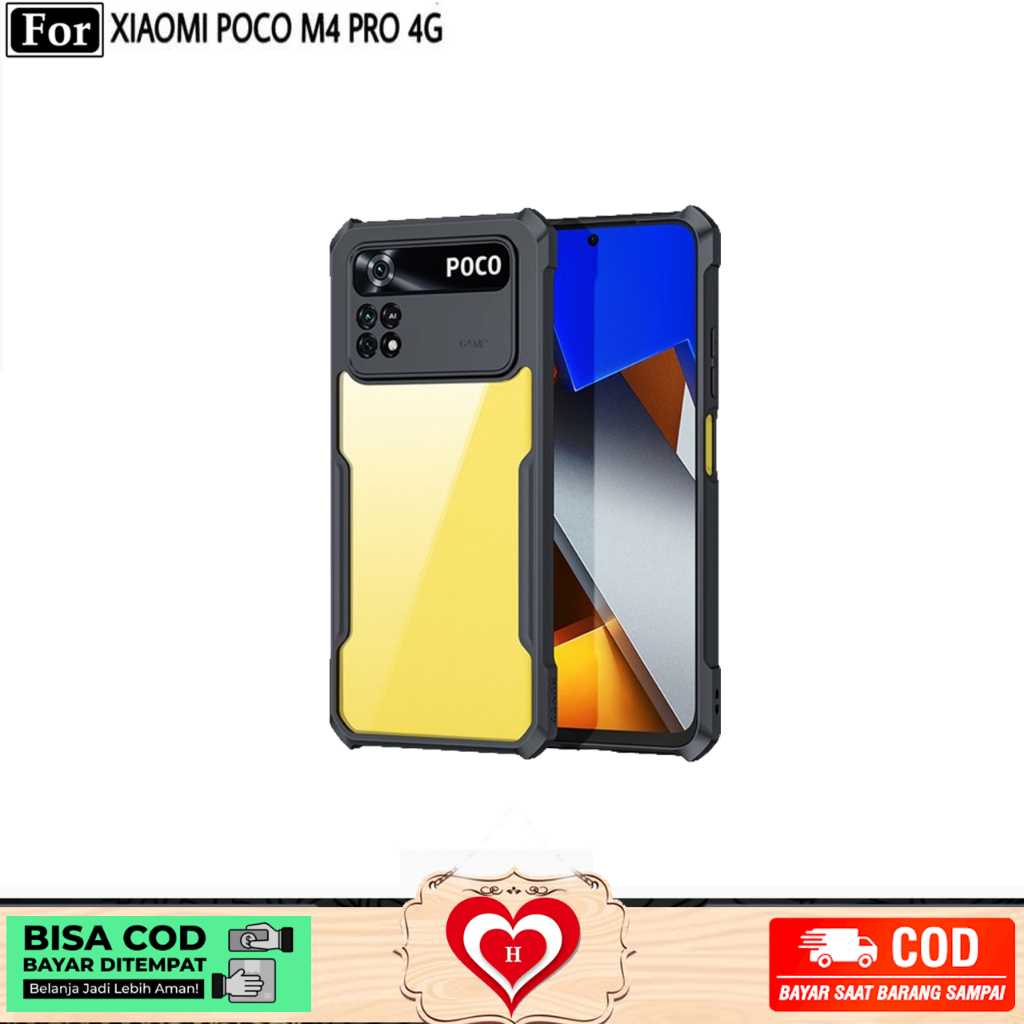 HARDCASE SHOFPROOF XIAOMI POCO M4 M3 PRO HARDCASE TRANSPARAN ARMOR