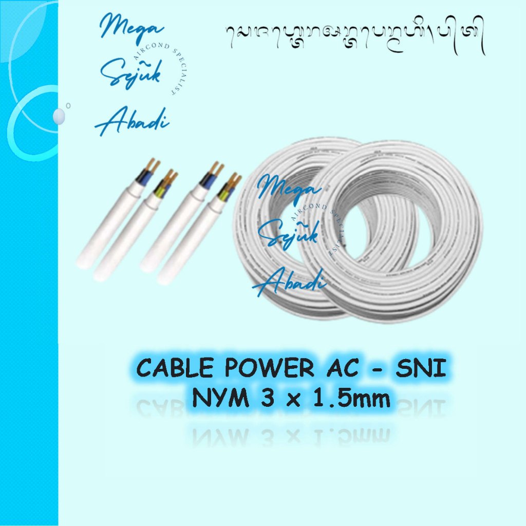 Kabel Listrik AC / Kabel Listrik NYM 3 x 1.5mm SNI