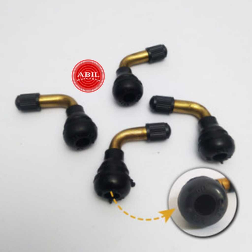 tutup pentil ban tubles model bengkok sepeda listrik