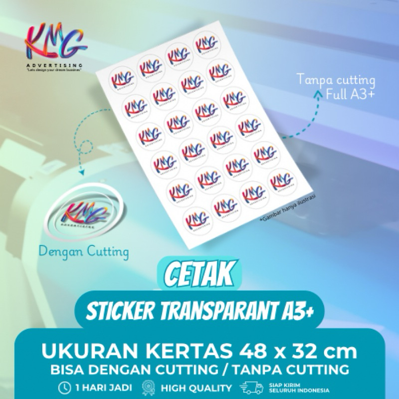 

Sticker Vinyl Transparan A3+ / Label / Label Minuman / Stiker Kemasan