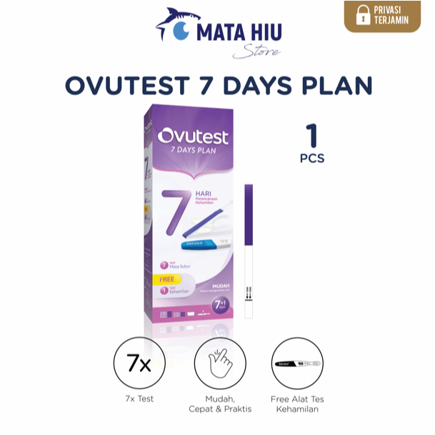 Ovutest 7 Days Plan Isi 1 Pcs / Alat Uji Masa Subur