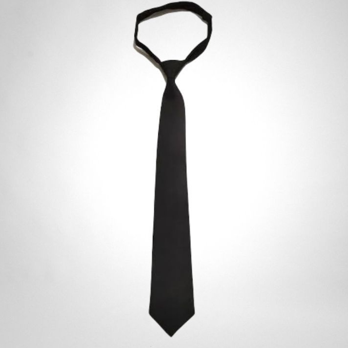 Dasi polos hitam klasik | Dasi polos hitam pria wanita