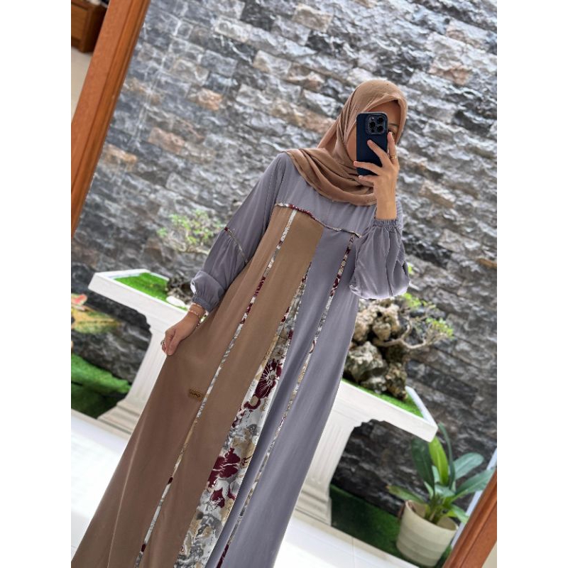 Dress 2 Warna Nadheefa Store Dress Terbaru Nadheefa