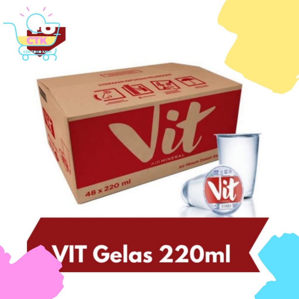 

KHUSUS INSTAN Vit Gelas Cup 220ml 42pcs Air Mineral 1 dus kardus box