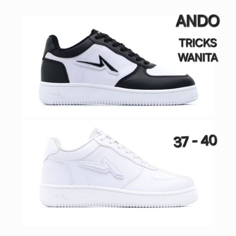 ANDO TRICKS WANITA #New Sepatu Sneakers Wanita Ando 37-40 100% ORI