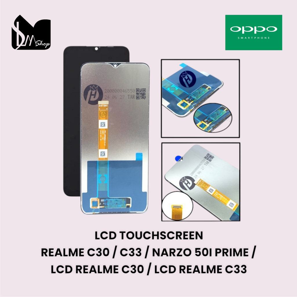 LCD TOUCHSCREEN REALME C30 | C33 | NARZO 50I PRIME | LCD REALME C30 | LCD REALME C33 | ORIGINAL