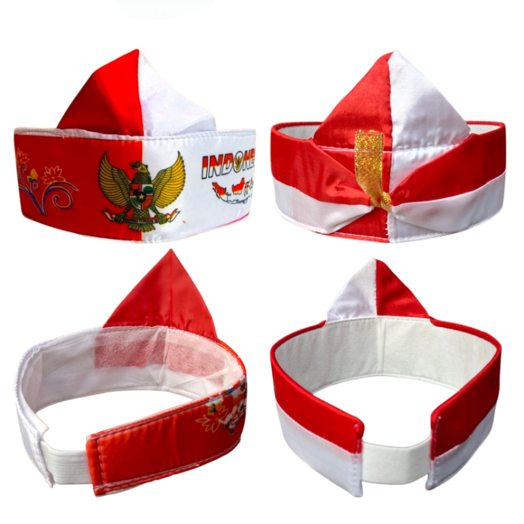 Ikat kepala merah putih / Blangkon merah putih