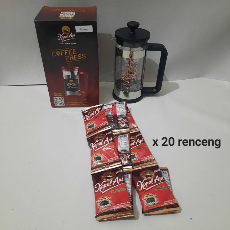 

LIMITED EDITION: Kopi Kapal Api Special 6 gram x 20 renceng FREE Coffee Press