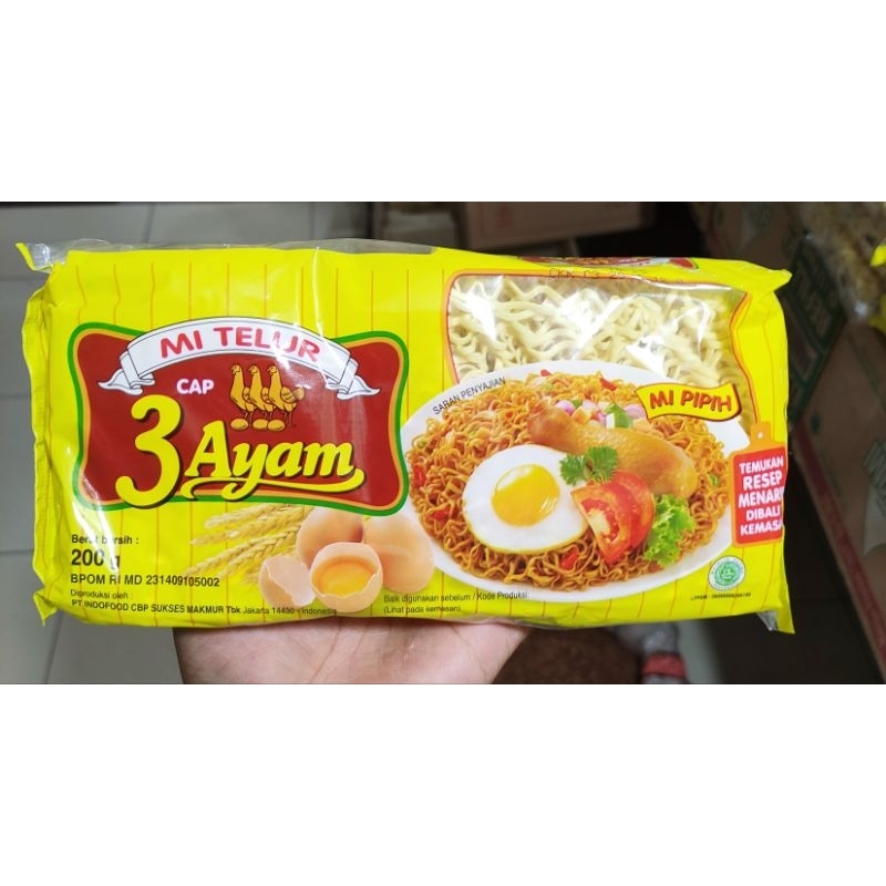 

Mie Telur Cap Tiga Ayam 3 Ayam