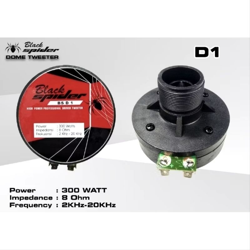 Driver Tweeter Black Spider BS-D1 Twiter 300 Watt