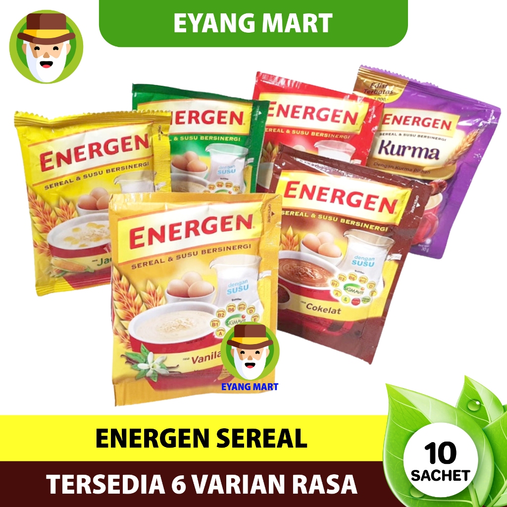 

Energen Susu Sereal Aneka Rasa 35gr ( isi 10 sachet )