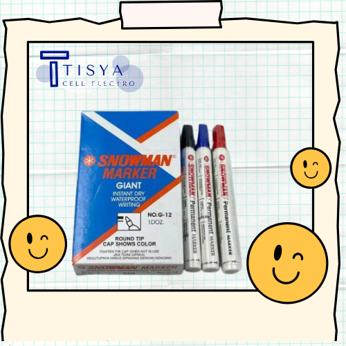 

Spidol Whiteboard Permanen & Non Permanen Snowman