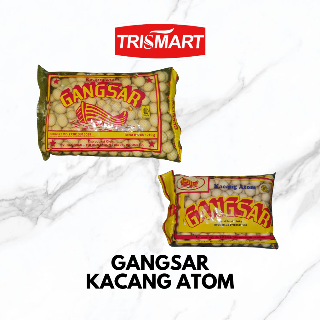 

GANGSAR KACANG ATOM | 210 GR & 140 GR