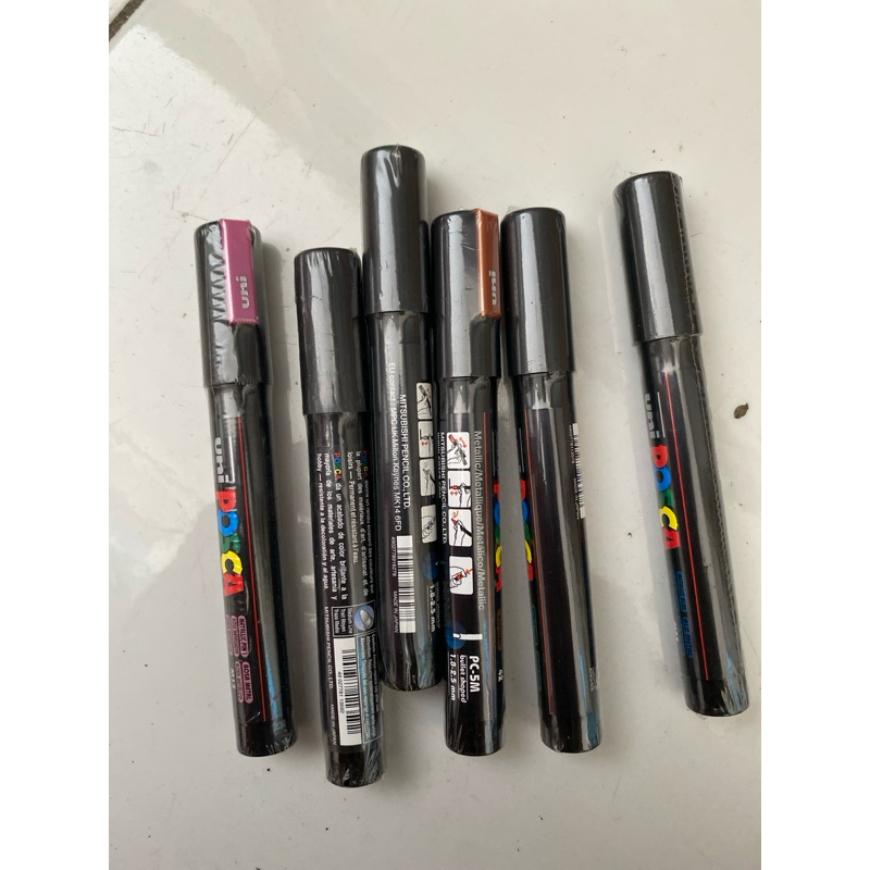 

Uni Posca PC-5M Set 6 Metallic. Paint Marker