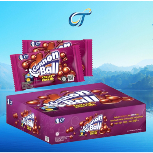 

Cannon Ball Cokelat Kunyah 1 Box 24 Pcs