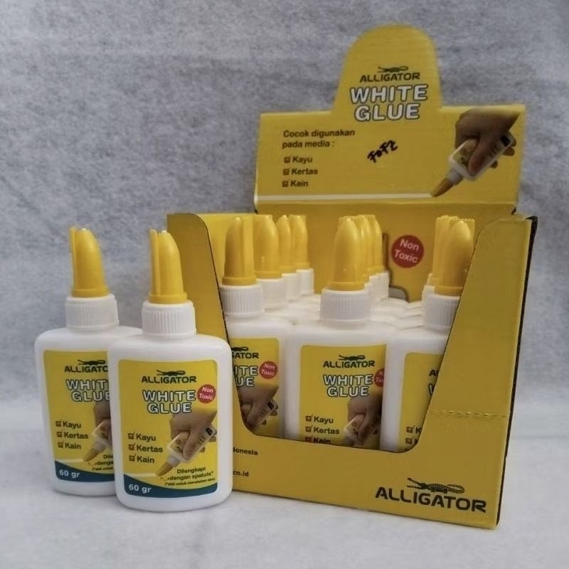 

Lem Putih PVAC Alligator 60gr Non Toxic