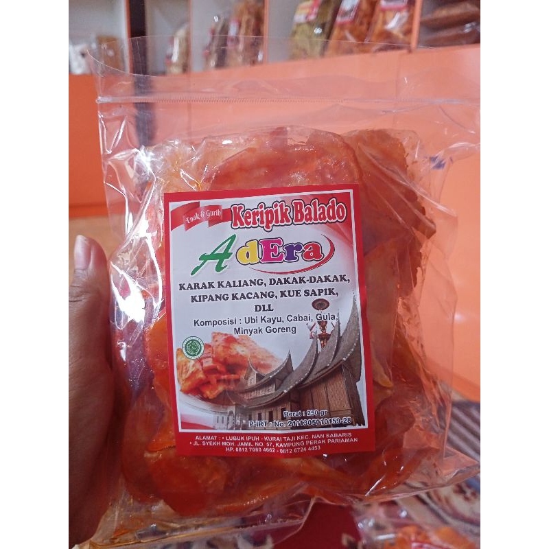 

KeripikBaladoAderaRasaPedasManisDanEmpuk-khasPariaman250g