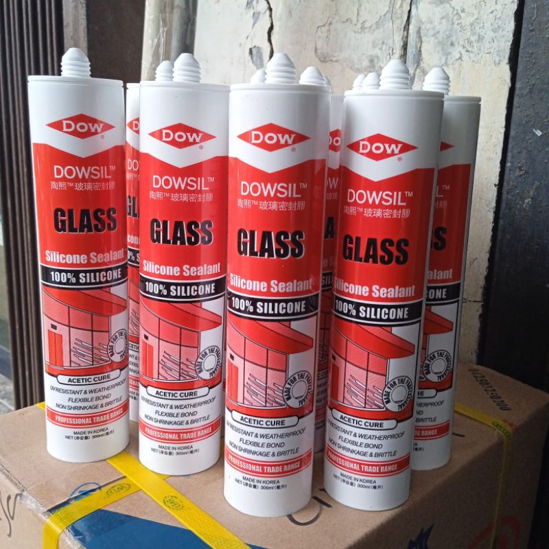 Dowsil glass silicone sealent lem silicone sealent acetic