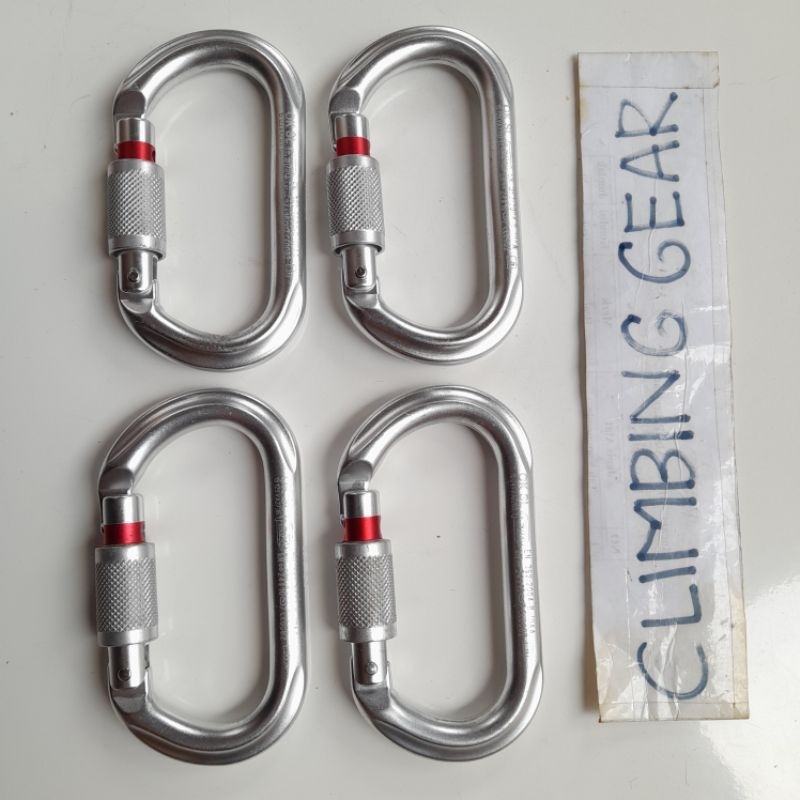 CARABINER PETZL OK SCREW ALLOY OLD MODEL KARABINER SECOND MULUS BEKAS SEPERTI BARU