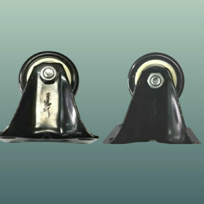 roda black pu 1,5"inch mati roda hitam pu 1,5 inch