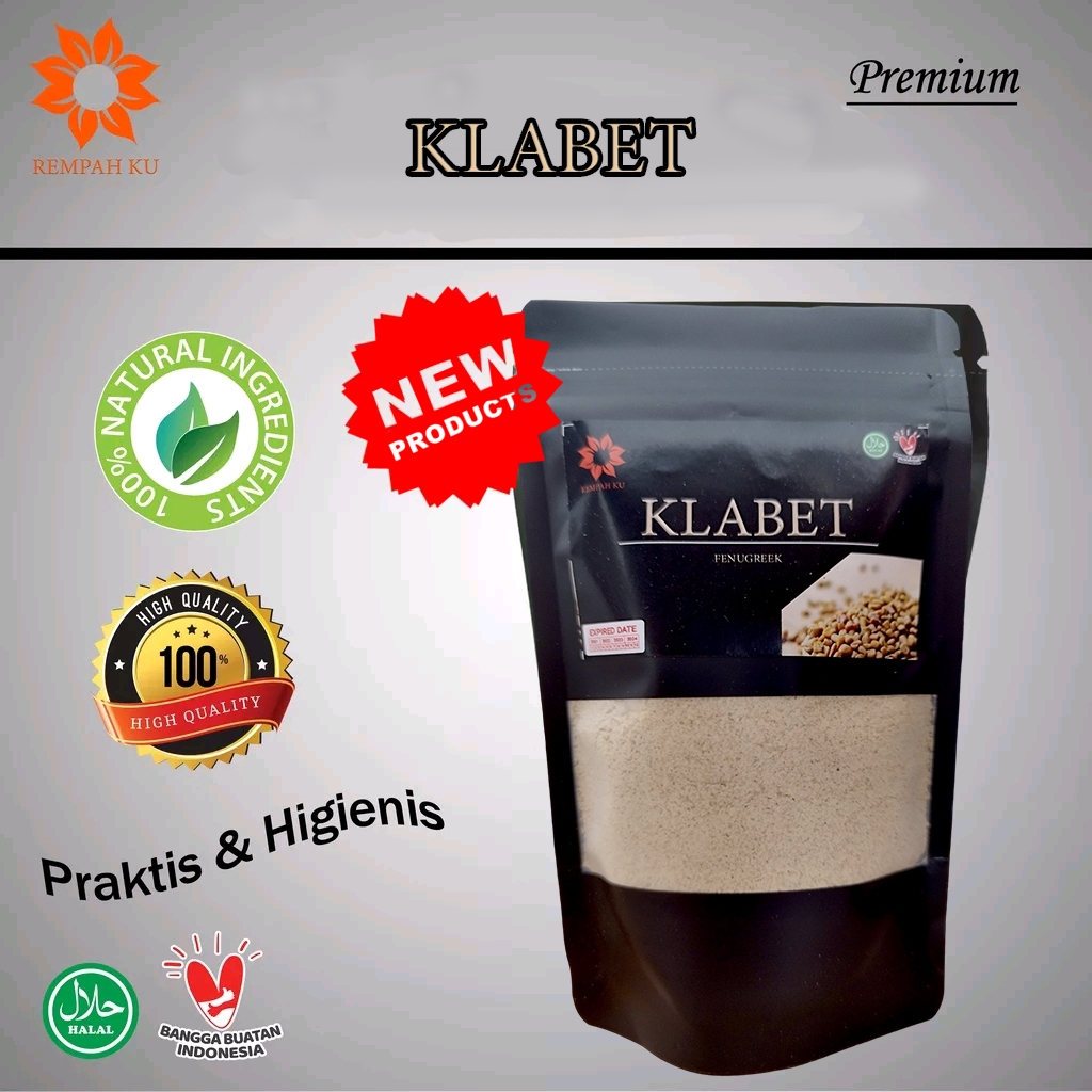 

Klabet Kelabet Bubuk Fenugreek Alami 50gr