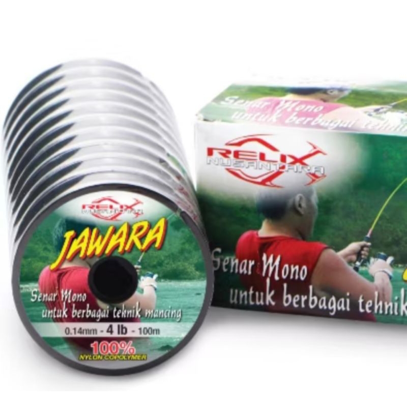 Senar Relix Nusantara Jawara 100m conecting senar jawara nyambung