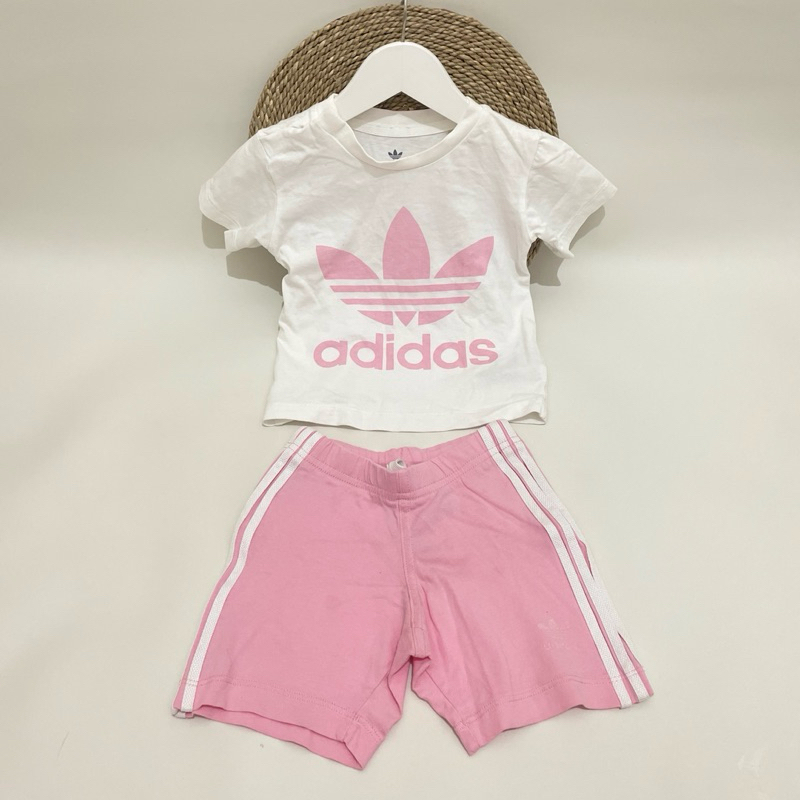 Adidas set pink size 1-2th | Preloved baju anak