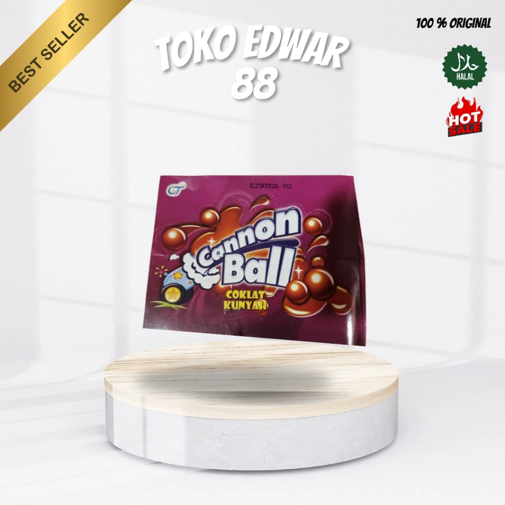 

CANNON BALL COKLAT KUNYAH SNACK ISI 24
